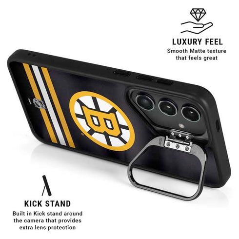 NHL Boston Bruins Home Jersey Galaxy S25 Kickstand Case
